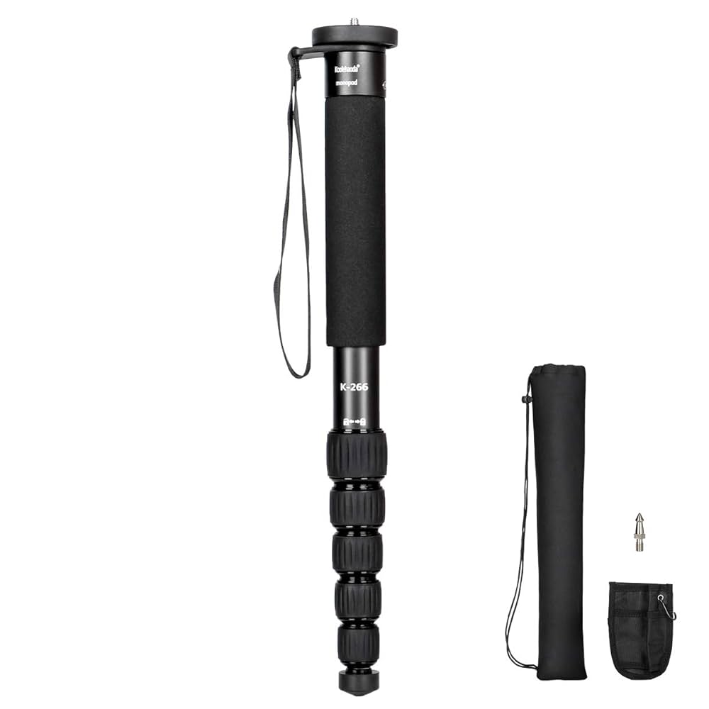 もちもち様　1脚目 Amazon | Koolehaoda 一脚 カメラ用 自立式 アルミ製 6
